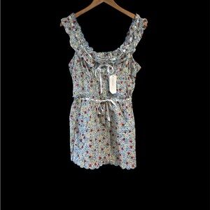 For Love and Lemons Strawberry Kiss Mini Slip Dress Juniors M NWT